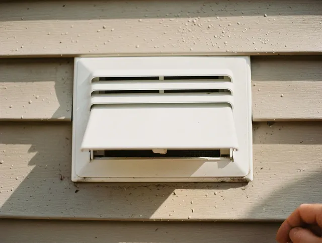Rincon Dryer Vent Cleaning technician performing professional exhaust vent cleaning at a residential property in Rincon